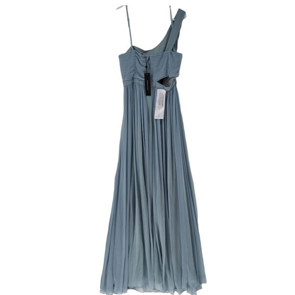 BCBGMAXAZRIA Women's Grecian Inspired One Shoulder Sleeveless Dress -  10 - Picture 7 of 9